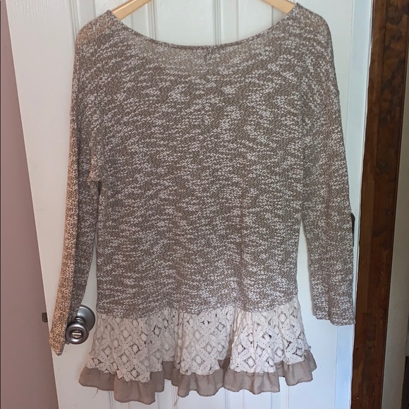 “Entro” Blouse/Sweater with Ruffle Detail - Picture 3 of 4